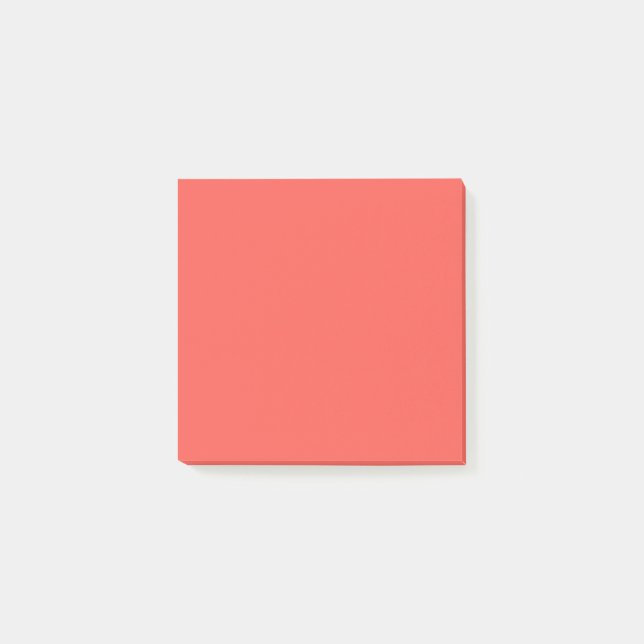 Living Coral Solid Colour  Post-it Notes (Front)