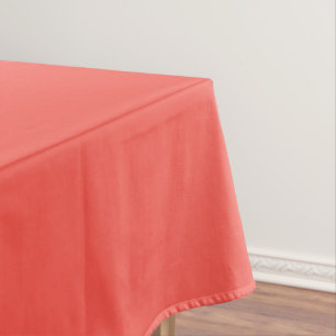 Living Coral Solid Colour  Tablecloth