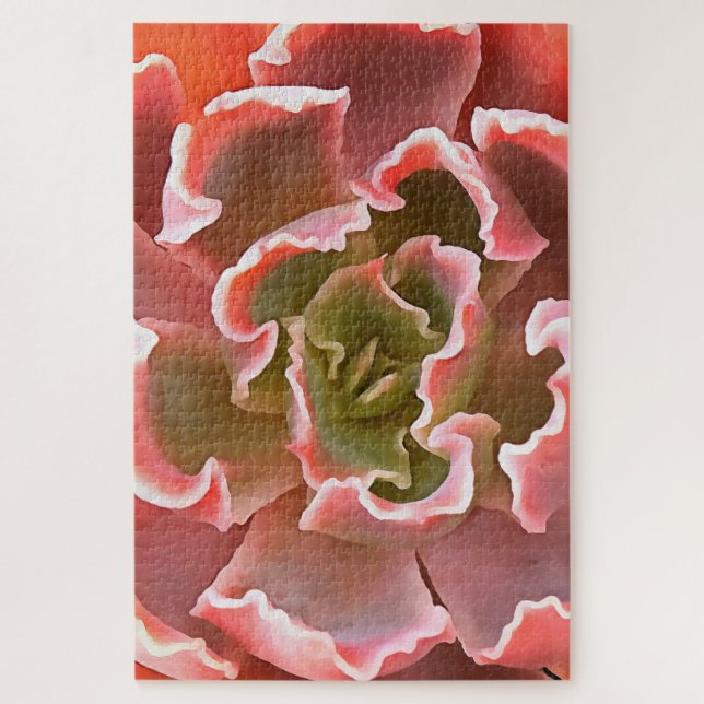 Living Coral Succulent Jigsaw Puzzle (Vertical)