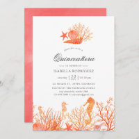 Living Coral Under the Sea Quinceañera