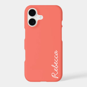 Living Coral White Typography