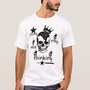 Living Easy Thinking Hard Trendy Men T-Shirt