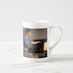 Living faithfully is enough bone china mug