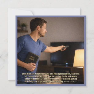 Living faithfully is enough card