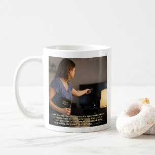 Living faithfully is enough coffee mug