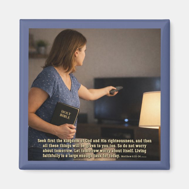 Living faithfully is enough magnet (Front)