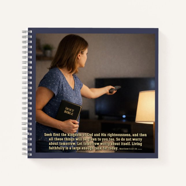 Living faithfully is enough notebook (Front)