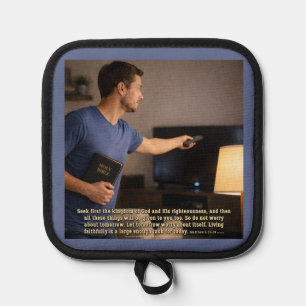 Living faithfully is enough pot holder