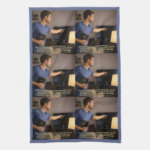 Living faithfully is enough tea towel