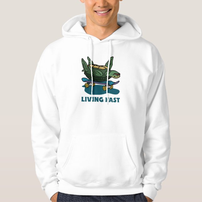 Living fast T-Shirt Hoodie (Front)