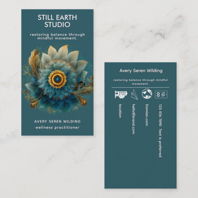Living Field | Mandala Business Card (Front/Back)