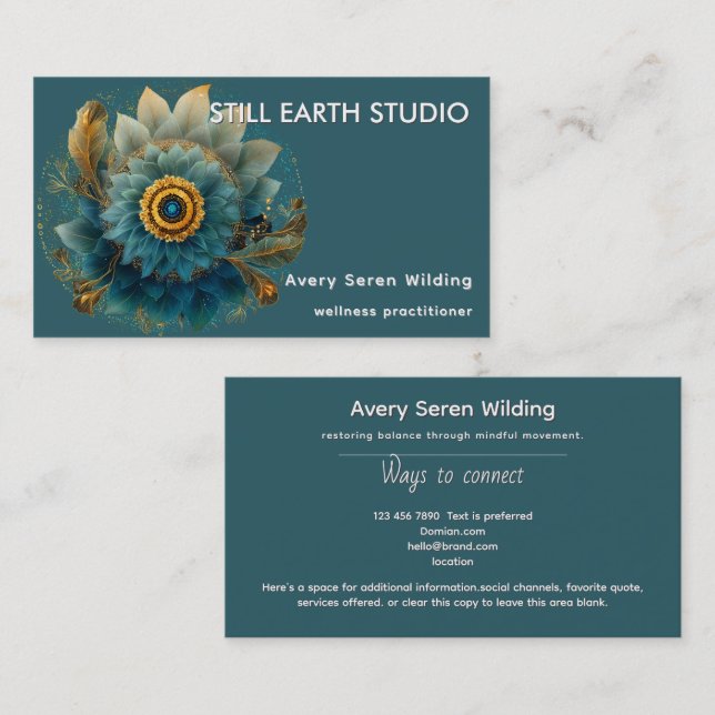 Living Field | Mandala Business Card (Front/Back)