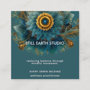Living Field   Mandala Square Business Card