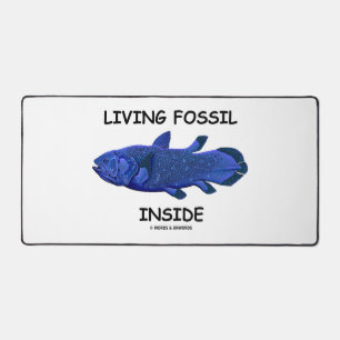 Living Fossil Inside (Coelacanth) Desk Mat