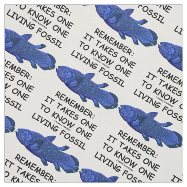 Living Fossil Remember: It Takes One To Know One Fabric (Swatch)