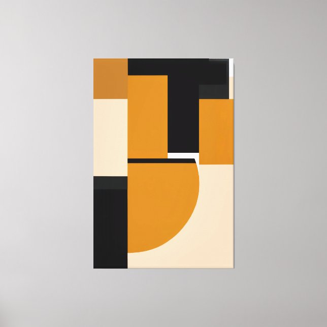 Living Geometry Canvas Print (Front)