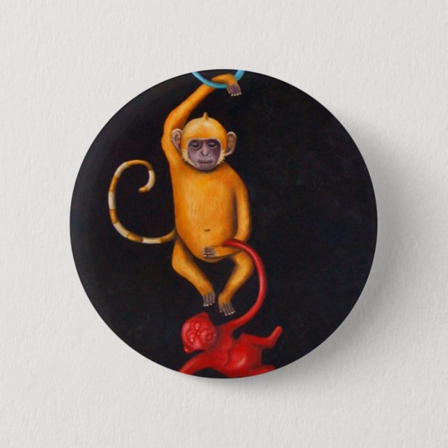 Living in a Plastic World 6 Cm Round Badge (Front)