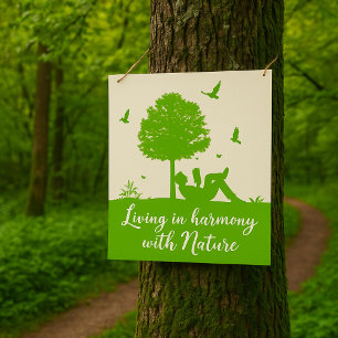 Living In Harmony In Nature Poster