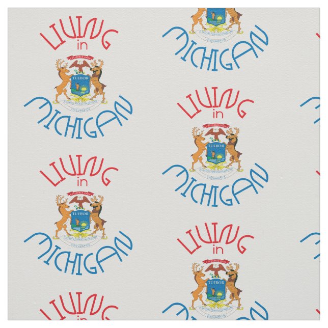 Living in Michigan Fabric (Swatch)