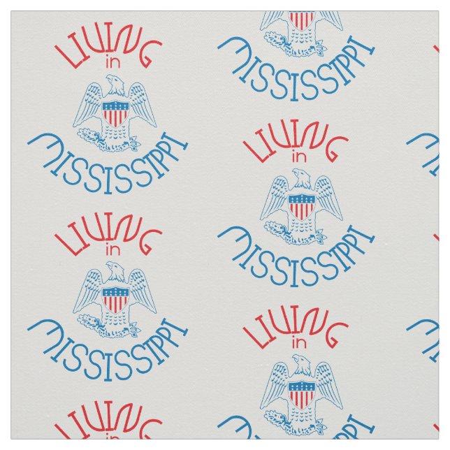 Living in Mississippi Fabric (Swatch)
