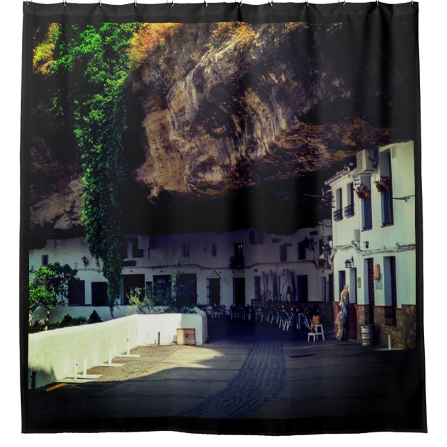 LIVING IN THE MOUNTAIN SHOWER CURTAIN (Front)