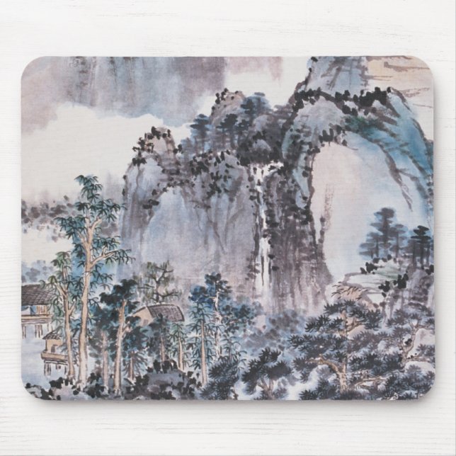 Living in the Mountains Mouse Pad (Front)