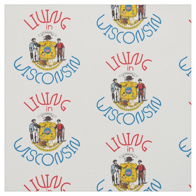 Living in Wisconsin Fabric (Swatch)