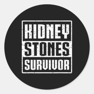 Living Kidney Transplant Patient - Kidney Stones S Classic Round Sticker