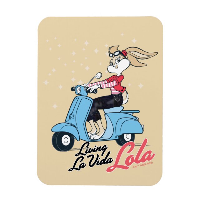 Living La Vida Lola Scooter Graphic Magnet (Vertical)