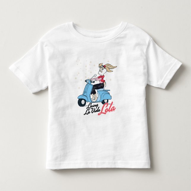Living La Vida Lola Scooter Graphic Toddler T-Shirt (Front)