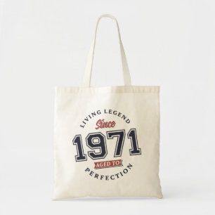 Living Legend 1971 Aged to perfection Tote Bag