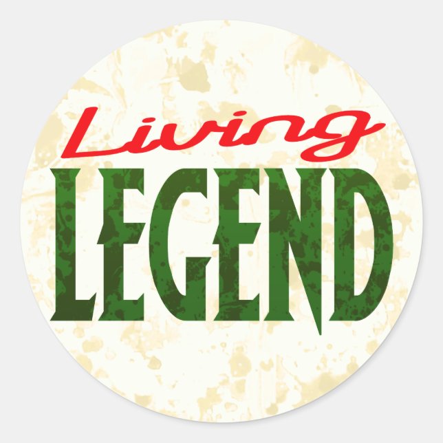 Living Legend Classic Round Sticker (Front)