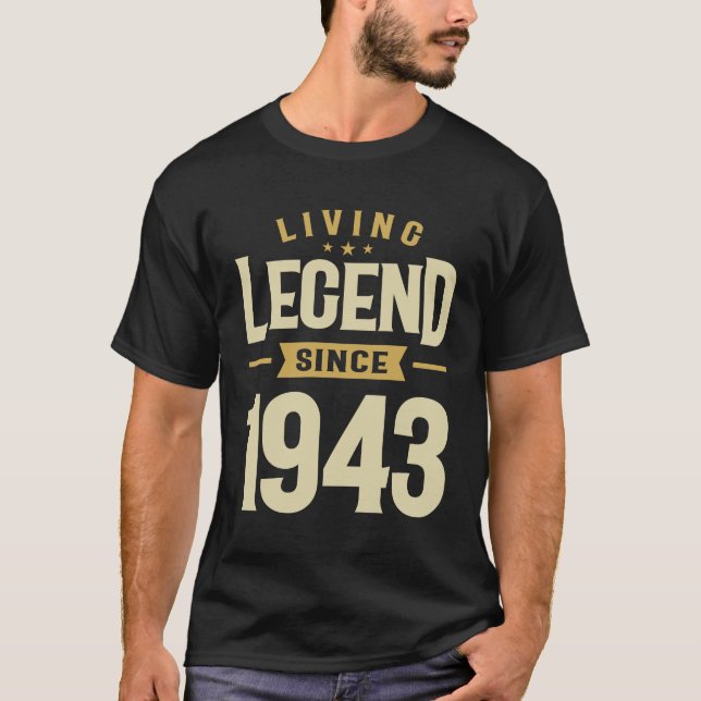 Living Legend Since 1943 - 80 Years Awesome! T-Shirt (Front)