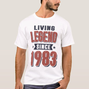 Living Legend Since 1983 Birthday Gift T-Shirt