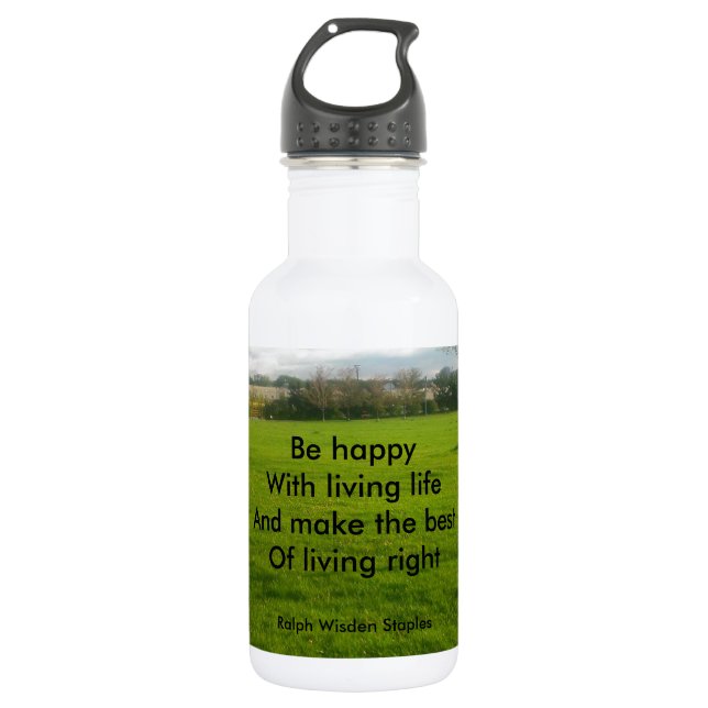 Living life 532 ml water bottle (Front)