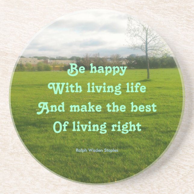 Living life coaster (Front)