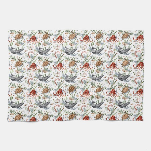 Living Life In Full Bloom Tea Towel (Horizontal)
