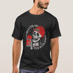 Living Life On The Bleachers Funny Hockey Mummy Qu T-Shirt
