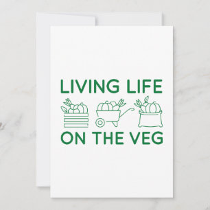 Living Life On The Veg Thank You Card