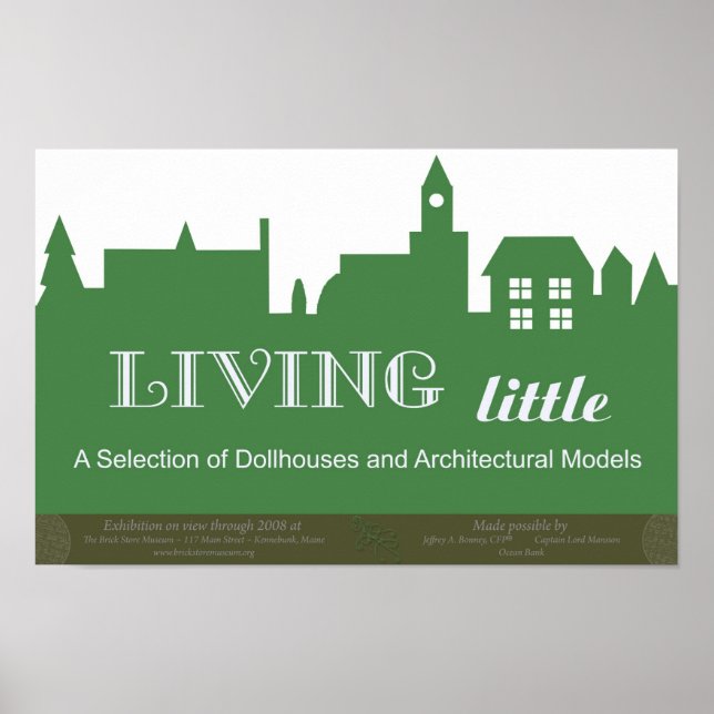 Living Little exhibition poster (Front)