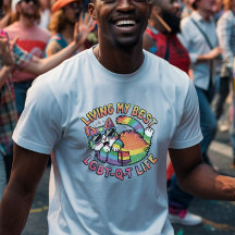 Living My Best LGBT-Q-T Life Pride Cat 