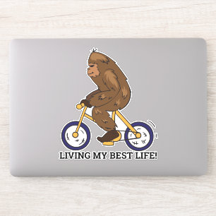Living My Best Life Bigfoot on Bicycle