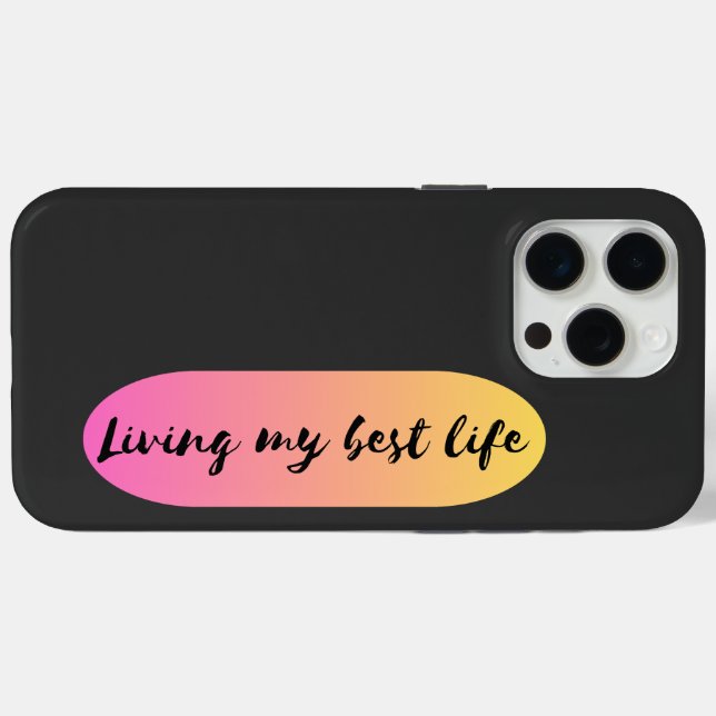 living my best life Case-Mate iPhone case (Back (Horizontal))
