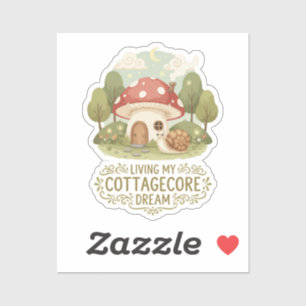 Living My Cottagecore Dream Cute Whimsical Mushr