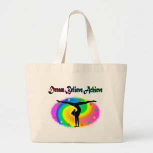 LIVING MY GYMNASTICS DREAM LARGE TOTE BAG