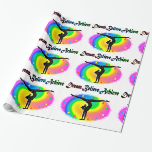 LIVING MY GYMNASTICS DREAM WRAPPING PAPER