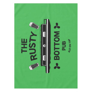 Living On A narrowboat British Canals Tablecloth
