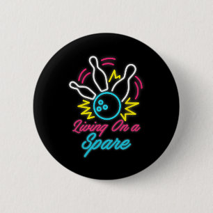 Living On A Spare Funny Bowling Pins Sports Hob