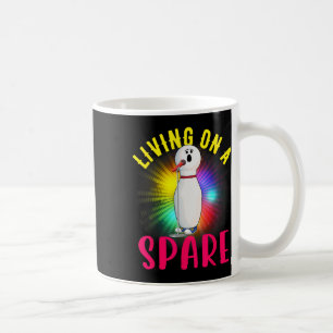 Living On A Spare Shirt Bowling League Team Shirt Coffee Mug