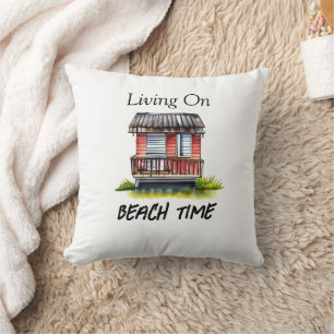 Living on Beach Time Cushion